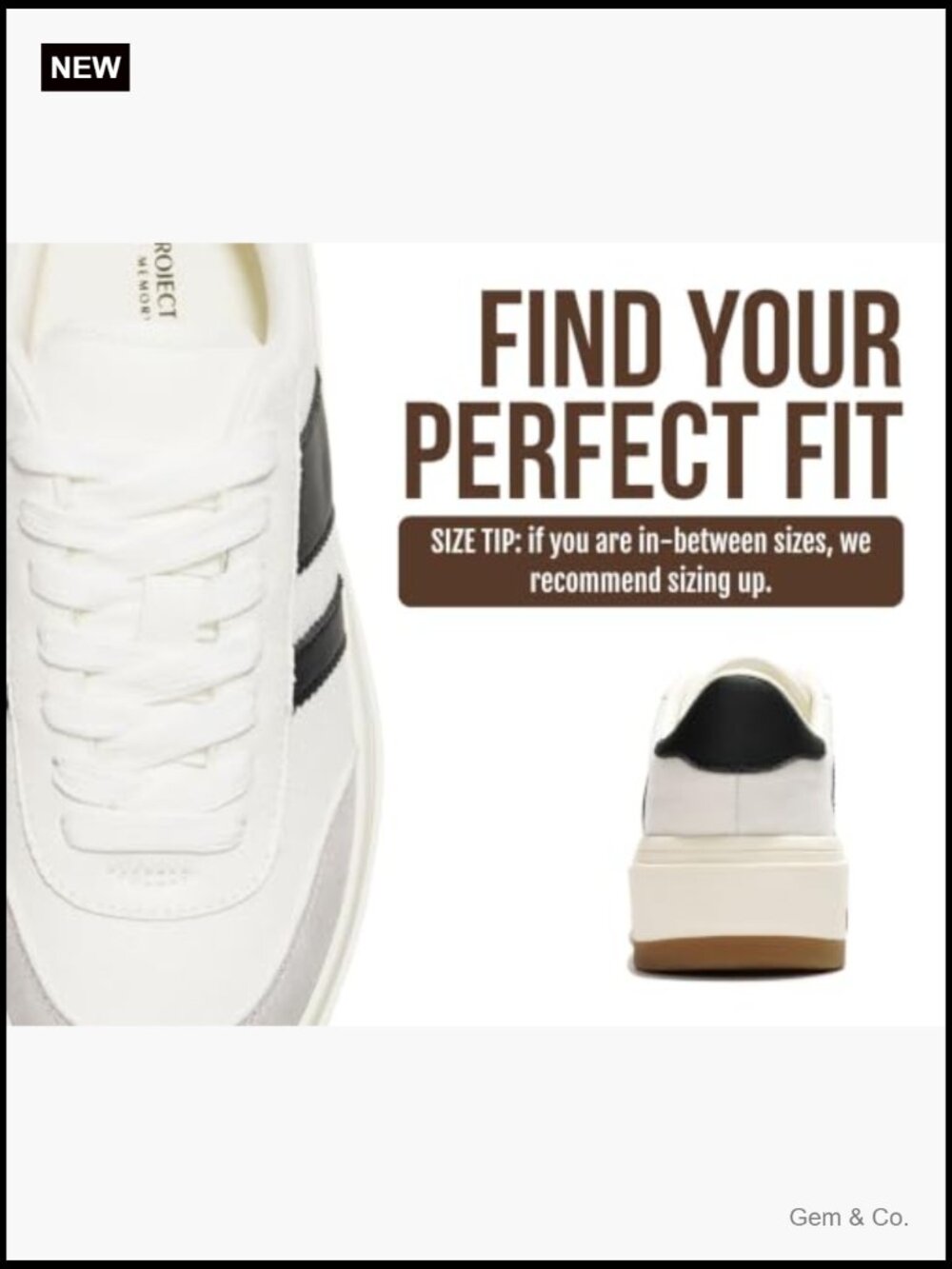 Platform Sneakers, Lightweight Memory Foam, Non-Slip, Lace-Up, Water Resistant - Picture 6 of 7